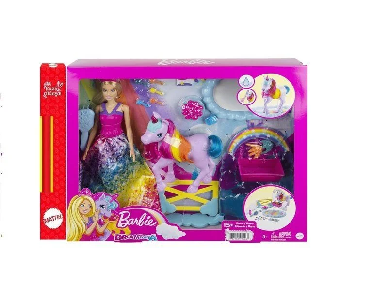Φωτογραφία προϊόντος: Barbie Πριγκίπισσα Και Μονόκερος και δώρο λαμπάδα