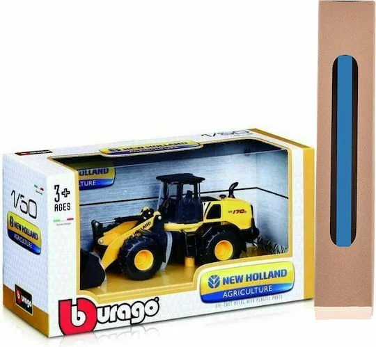 Φωτογραφία προϊόντος: Bburago Τρακτέρ New Holland Construction για 3+ Ετών και δώρο λαμπάδα
