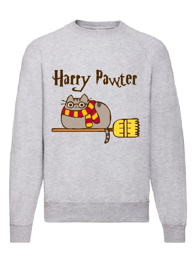 Φωτογραφία προϊόντος: Φούτερ Sweatshirt Harry Potter Pawter Cats no2 Original Fruit of the loom 80% βαμβάκι