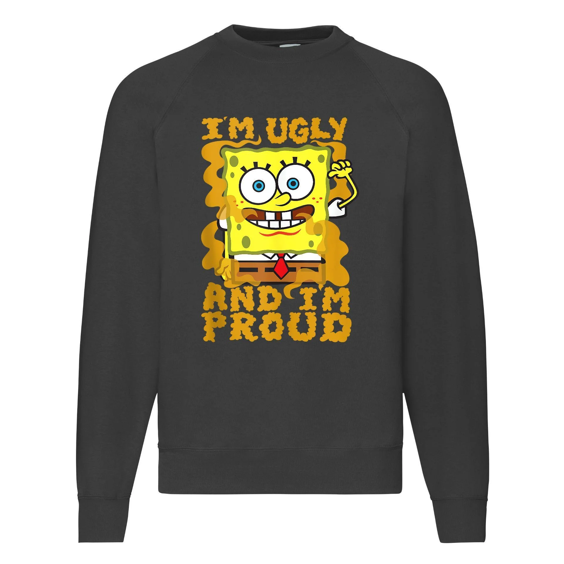 Φωτογραφία προϊόντος: Φούτερ Sweatshirt Μπομπ ο σφουγγαράκης Fruit of the loom SpongeBob I am ugly and i am proud