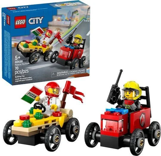 Φωτογραφία προϊόντος: Lego City Pizza vs. Fire Truck για 5+ Ετών 70τμχ