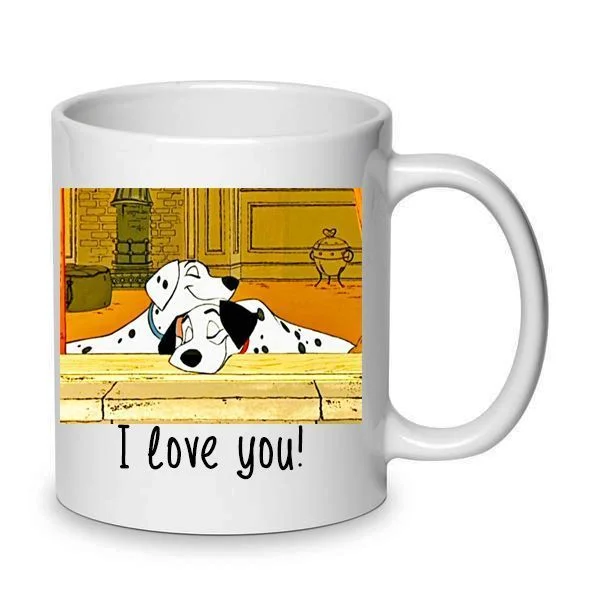 Φωτογραφία προϊόντος: Dalmatians mug Love 101 Δαλματίας σκυλιά κούπα Αγίου Βαλεντίνου no5 κεραμική 330ml