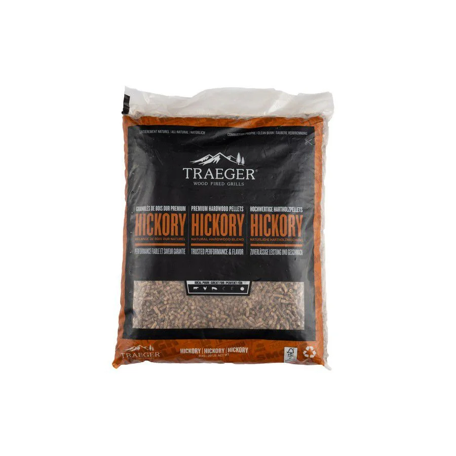 Φωτογραφία προϊόντος: Traeger Grills PREMIUM BBQ PELLETS FSC - HICKORY PELLETS - 9 KG BAG