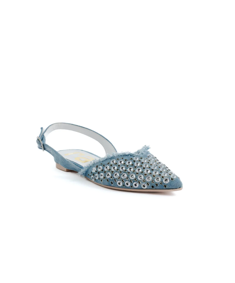 Φωτογραφία προϊόντος: RAS Denim ballerina flat shoes 8011