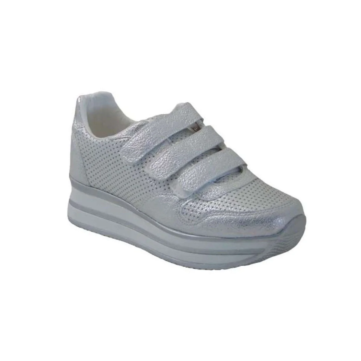 Φωτογραφία προϊόντος: TsimpolisShoes Tsimpolis Shoes 107 Sneaker Από Τεχνόδερμα Ασημί 21298