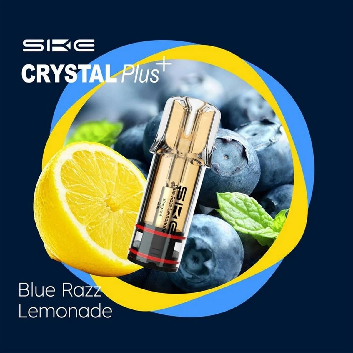 Φωτογραφία προϊόντος: SKE Crystal Plus Pod Blue Razz Lemonade 2ml | 20mg