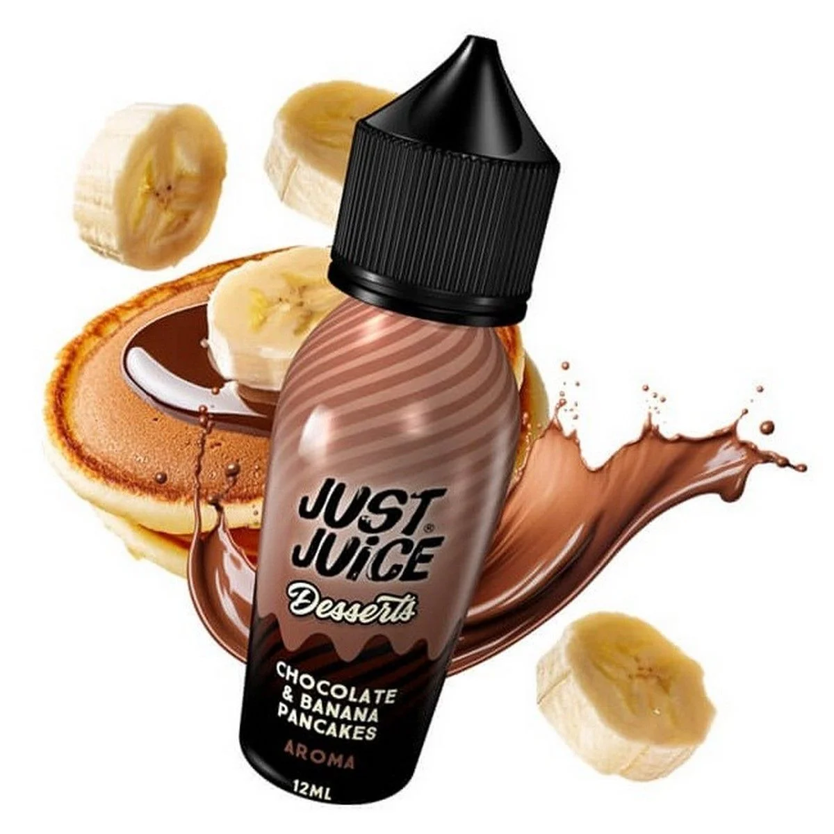 Φωτογραφία προϊόντος: Just Juice Desserts Flavour Shot Chocolate and Banana Pancakes 12ml/60ml