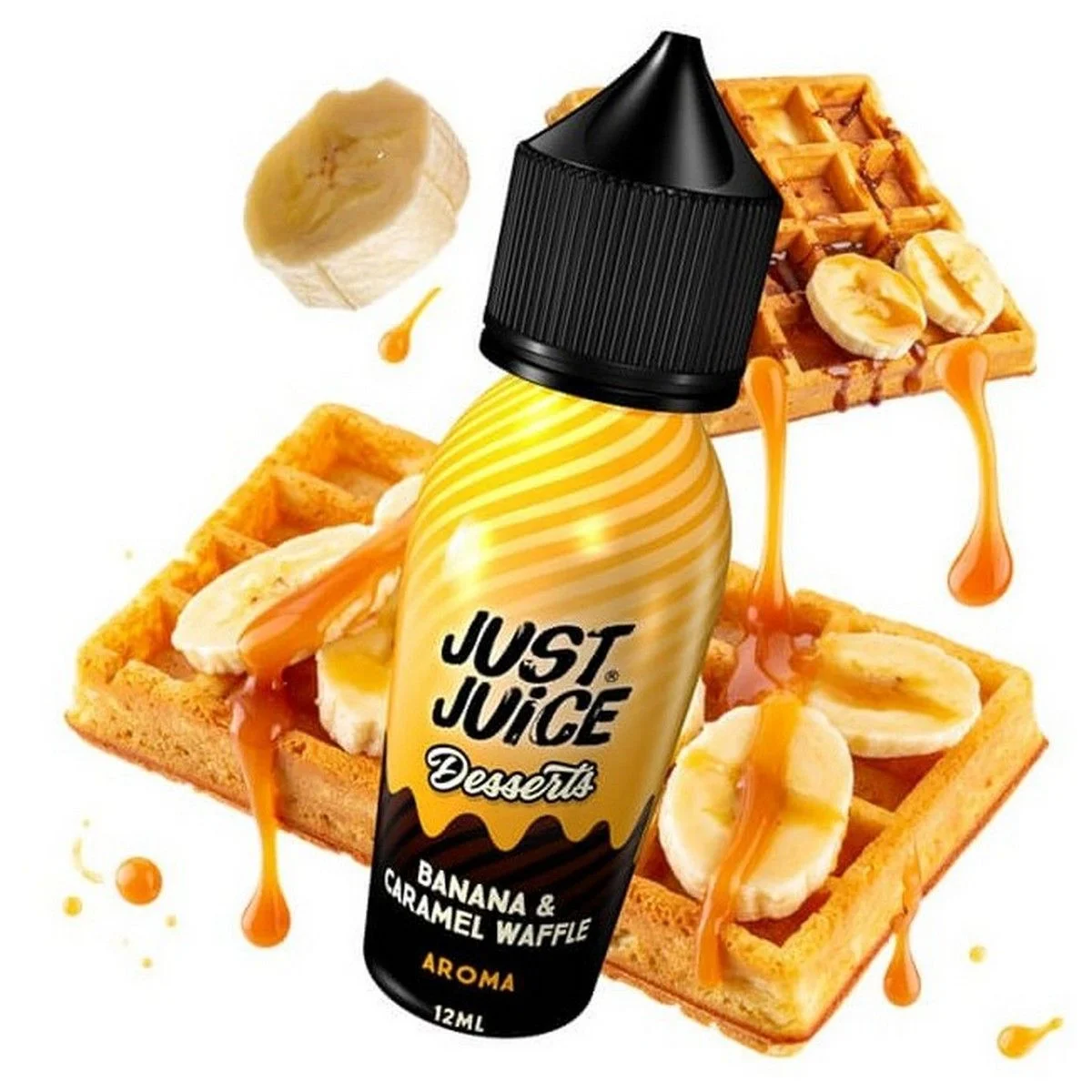 Φωτογραφία προϊόντος: Just Juice Desserts Flavour Shot Banana and Caramel Waffle 12ml/60ml