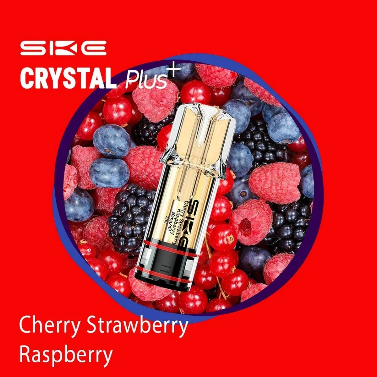 Φωτογραφία προϊόντος: SKE Crystal Plus Pod Cherry Strawberry Raspberry 2ml | 20mg