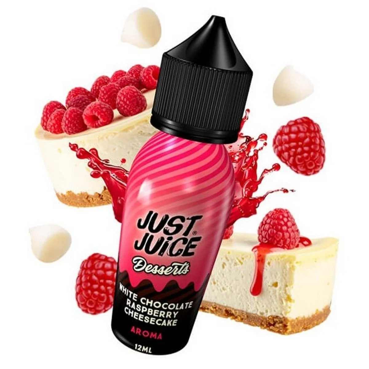 Φωτογραφία προϊόντος: Just Juice Desserts Flavour Shot White Chocolate Raspberry Cheesecake 12ml/60ml