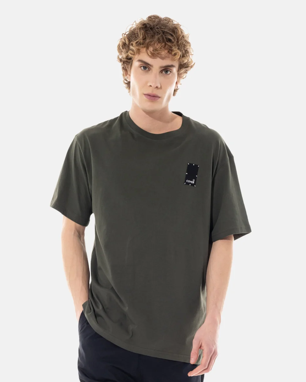 Φωτογραφία προϊόντος: COVER DENIM OVERSIZE T-SHIRT OVER Y110 #3e3d39
