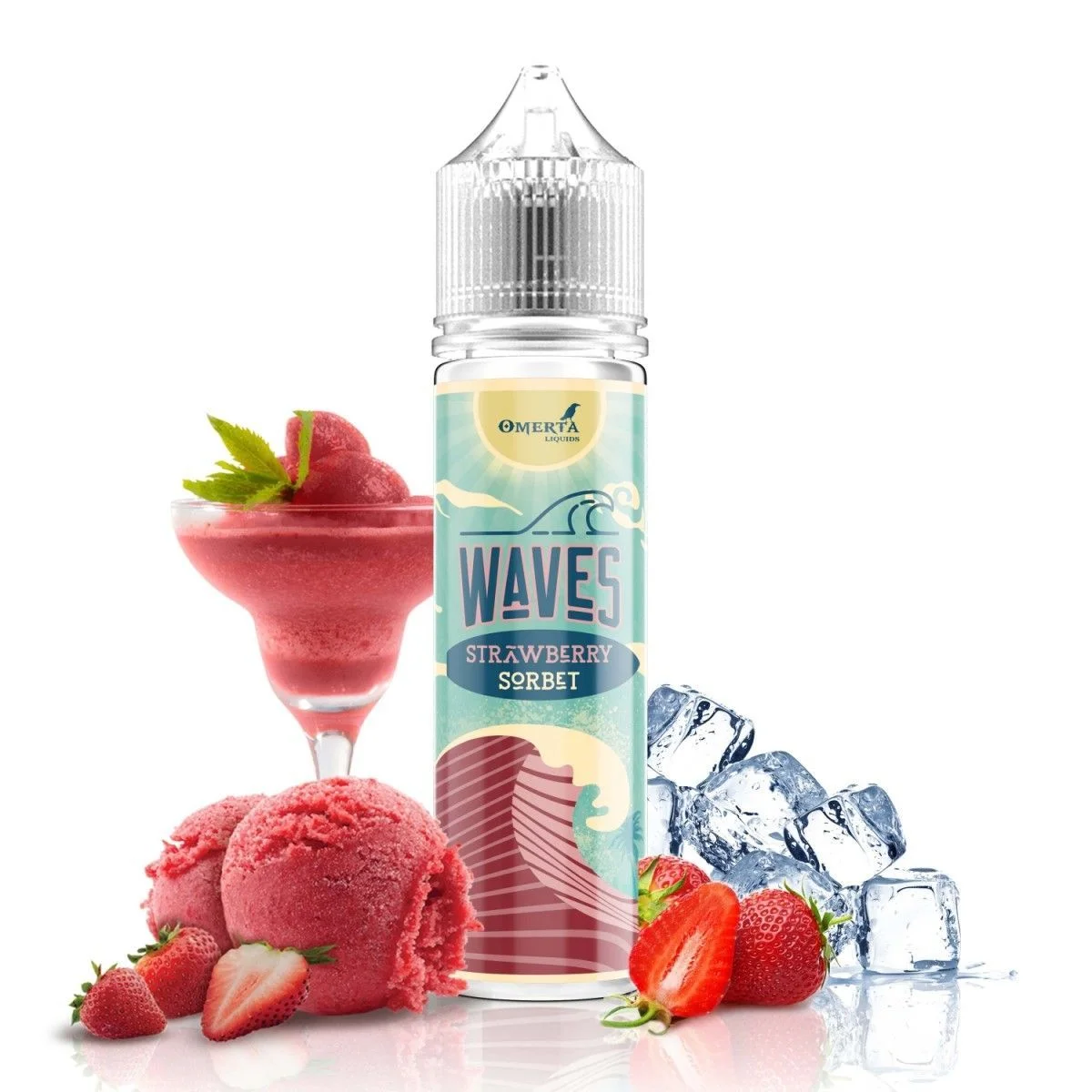 Φωτογραφία προϊόντος: Omerta Waves Flavor Shot Strawberry Sorbet 15ml/60ml