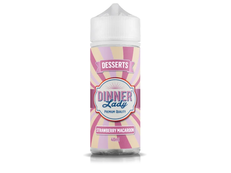 Φωτογραφία προϊόντος: Dinner Lady Flavorshot Strawberry Macaroon 30/120ml