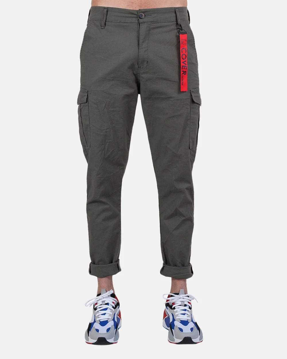 Φωτογραφία προϊόντος: COVER DENIM MILITARY PANTS LOGAN M0172-20 #5c5b59
