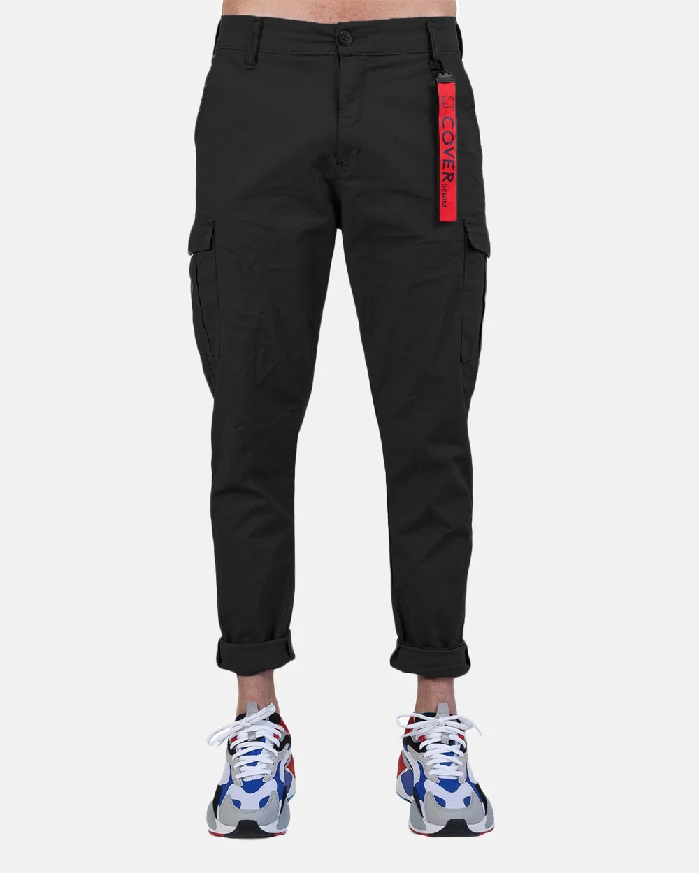 Φωτογραφία προϊόντος: COVER DENIM MILITARY PANTS LOGAN M0172-20 #000000
