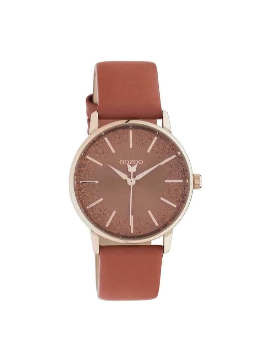 Φωτογραφία προϊόντος: Oozoo Timepieces C10934 πορτοκαλί δερμάτινο λουράκι
