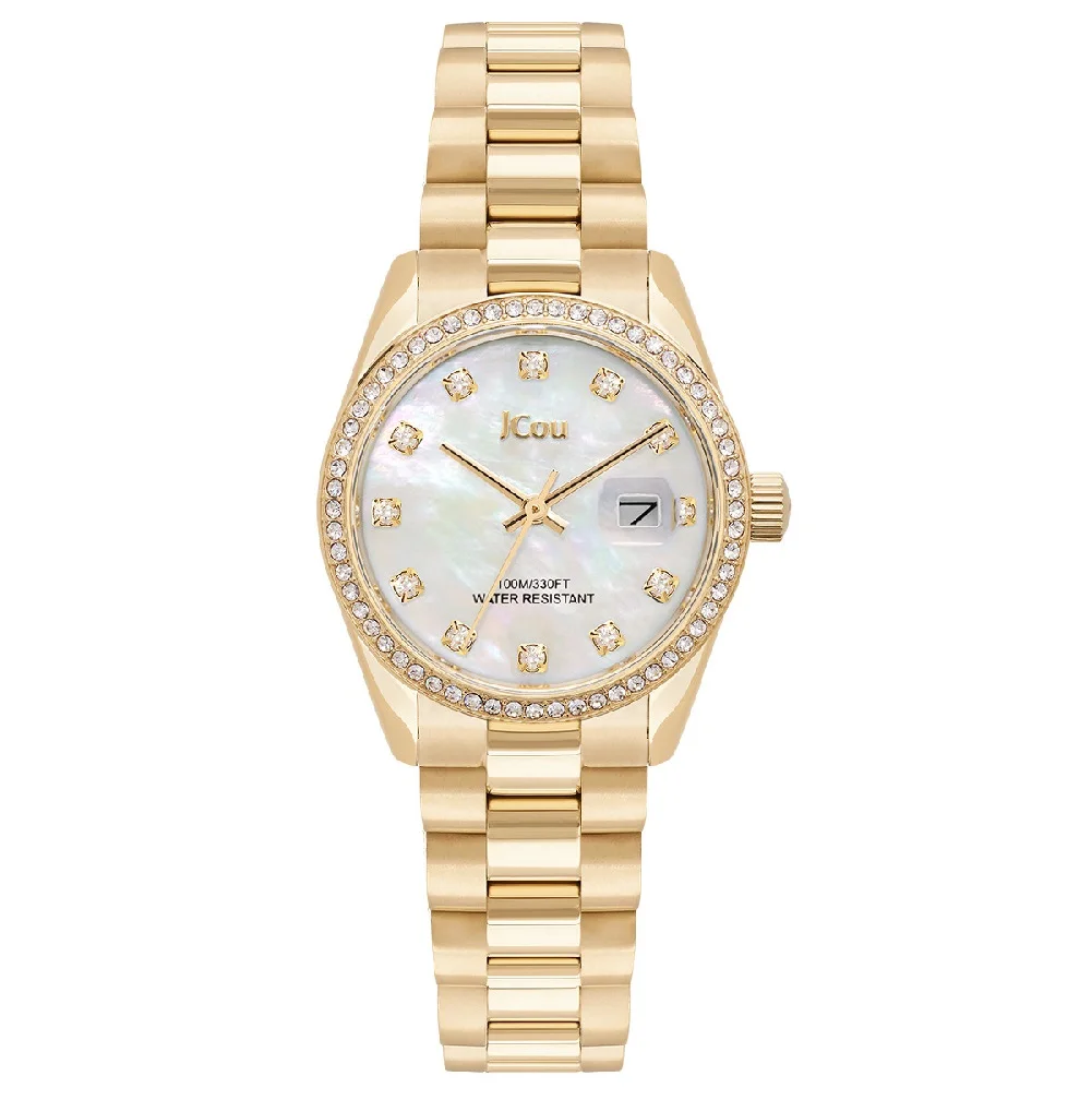 Φωτογραφία προϊόντος: Jcou Watches JCou Iris Women's Watch Gold Stainless Steel Bracelet JU19082-4