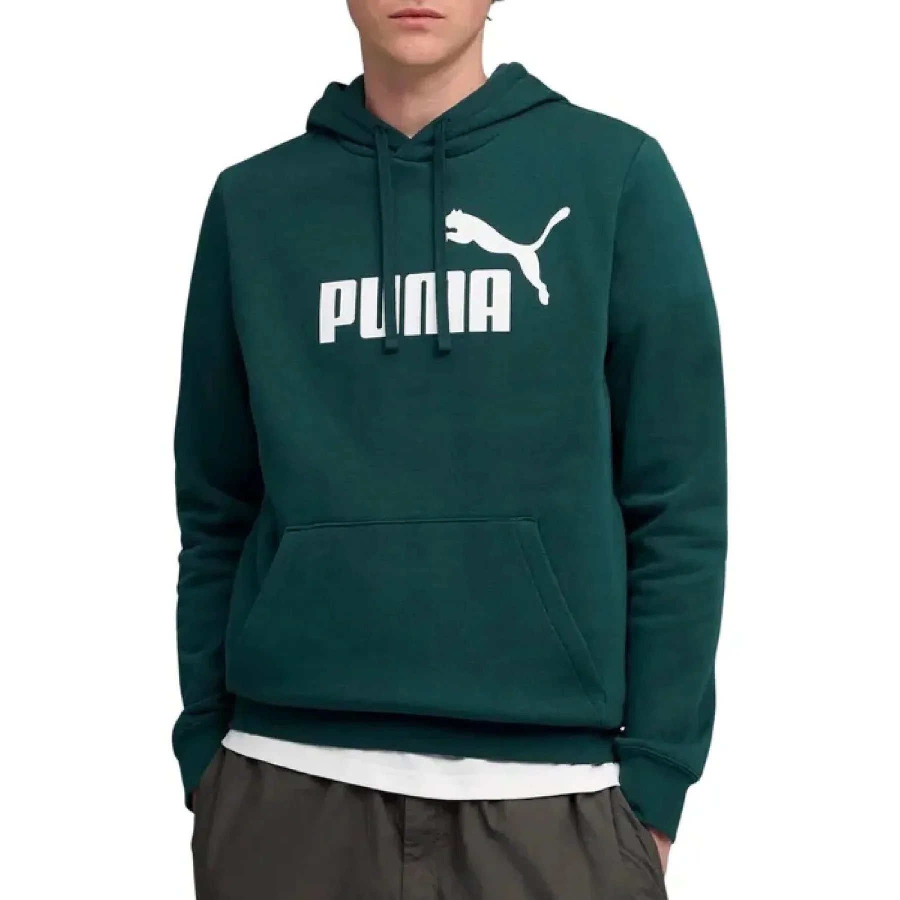 Φωτογραφία προϊόντος: Puma Essentials No. 1 Logo φούτερ με κουκούλα Πράσινo