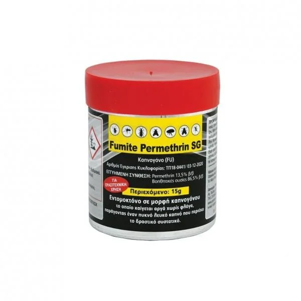 Φωτογραφία προϊόντος: Protecta FUMITE PERMETHRIN SG 15g - Eτοιμόχρηστο καπνογόνο εντομοκτόνο