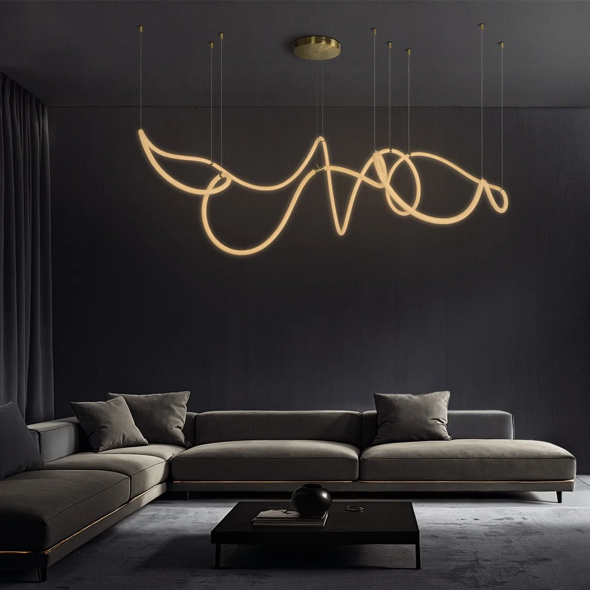Φωτογραφία προϊόντος: Globostar kelvo® GLOW KLV-101-0158 Κρεμαστό Φωτιστικό Οροφής LED 105W 10500lm 360° AC 220-240V IP20 Ρυθμιζόμενο Λευκό CCT με Χειριστήριο από 2700K έως 6000K Dimmable - Lumileds SMD Chip - Χρ