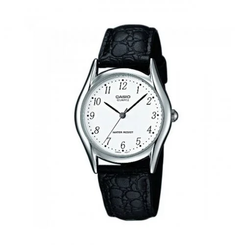 Φωτογραφία προϊόντος: CASIO Collection Black Leather Strap LTP-1154PE-7BEF