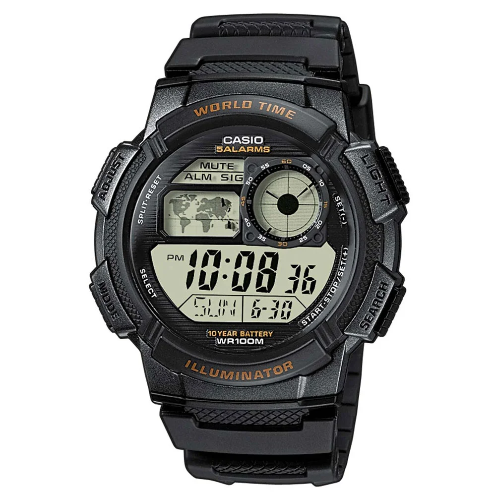 Φωτογραφία προϊόντος: CASIO Collection Digital Black Rubber Strap AE-1000W-1AVEF