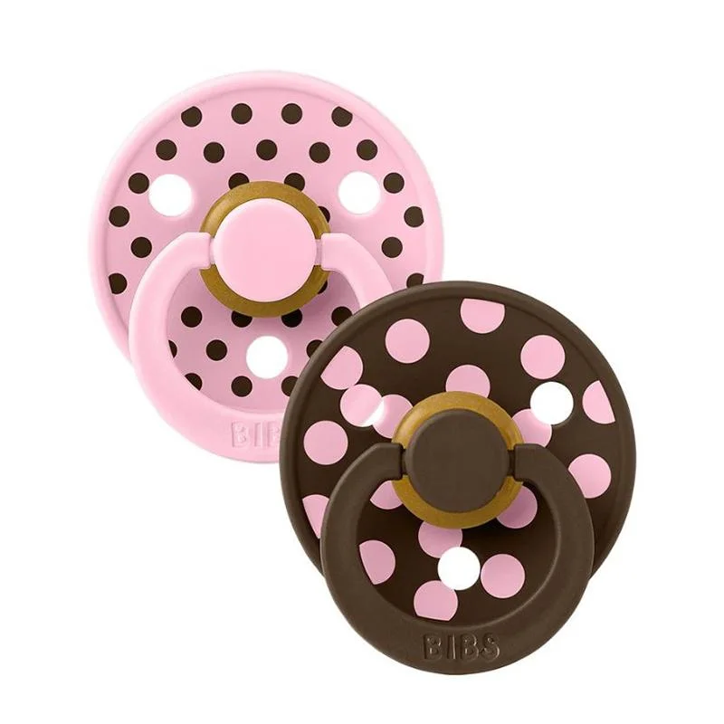 Φωτογραφία προϊόντος: BIBS – STUDIO COLLECTION ΣΕΤ ΠΙΠΙΛΕΣ 2ΤΜΧ – POLKA DOT MOCHA/BABY PINK – ΣΤΡΟΓΓΥΛΗ No1