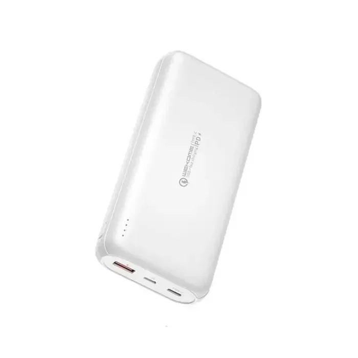 Φωτογραφία προϊόντος: Wekome 1x PD USB-C 1x QC 3.0 PowerBank 10000mAh White 20W (WP-187)
