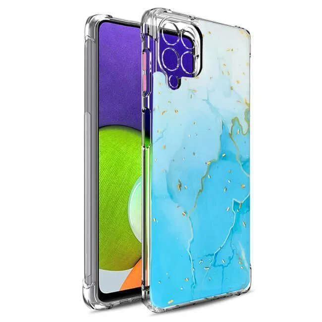 Φωτογραφία προϊόντος: Royal Marble Silicone Case Blue Samsung Galaxy M32