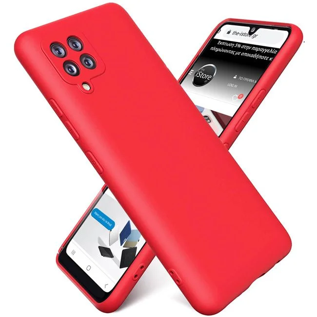 Φωτογραφία προϊόντος: Rubber Silk Case Red Samsung Galaxy M53 5G