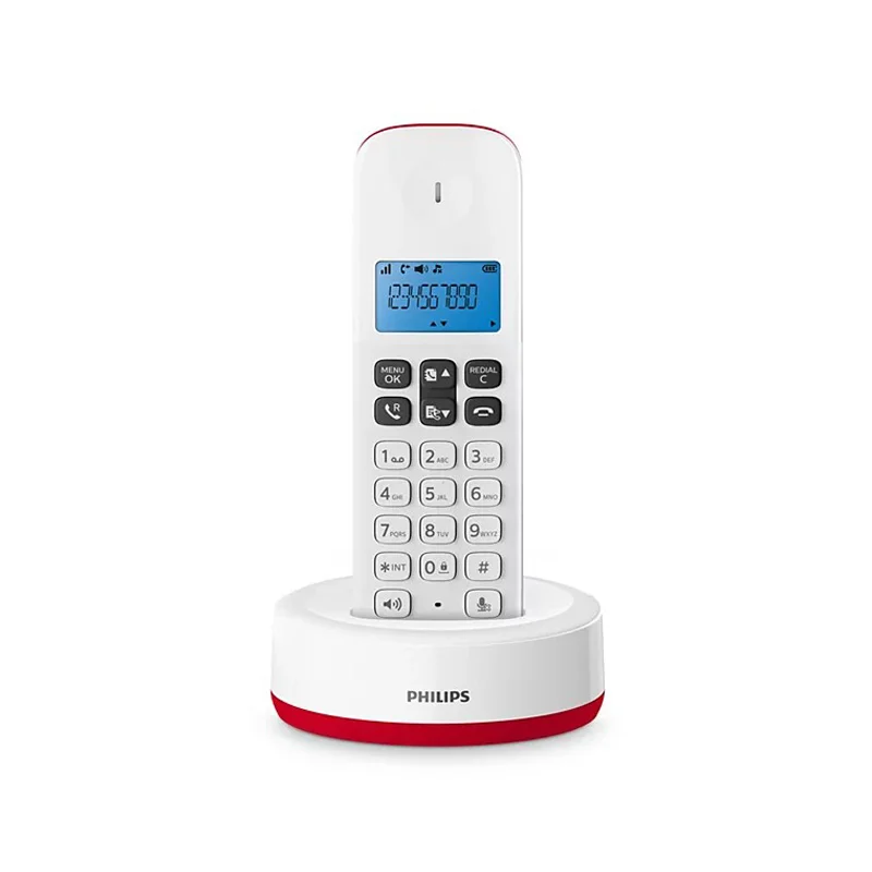 Φωτογραφία προϊόντος: Philips D161 Ασύρματο Τηλέφωνο Κόκκινο/Λευκό (Ελληνικό Μενού) (D1611R/GRS)
