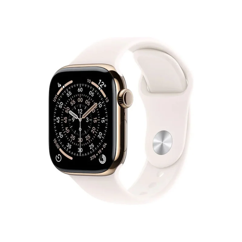 Φωτογραφία προϊόντος: Apple Watch Series 11 GPS + Cellular 46mm Gold Titanium Case with Light Blush Sport Band - M/L