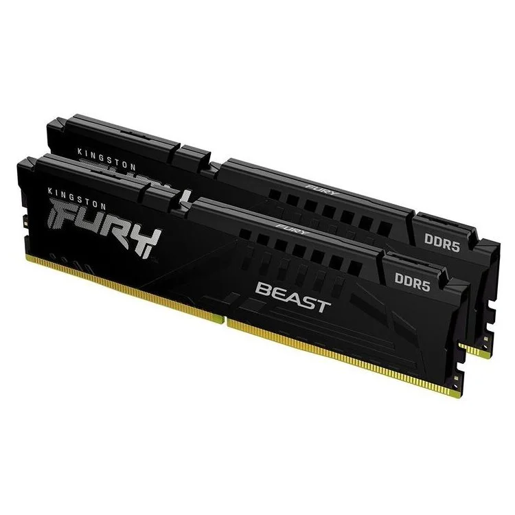 Φωτογραφία προϊόντος: KINGSTON Memory KF560C36BBE2K2-64 FURY Beast Black DDR5, 6000MT/s, 64GB KIT OF 2