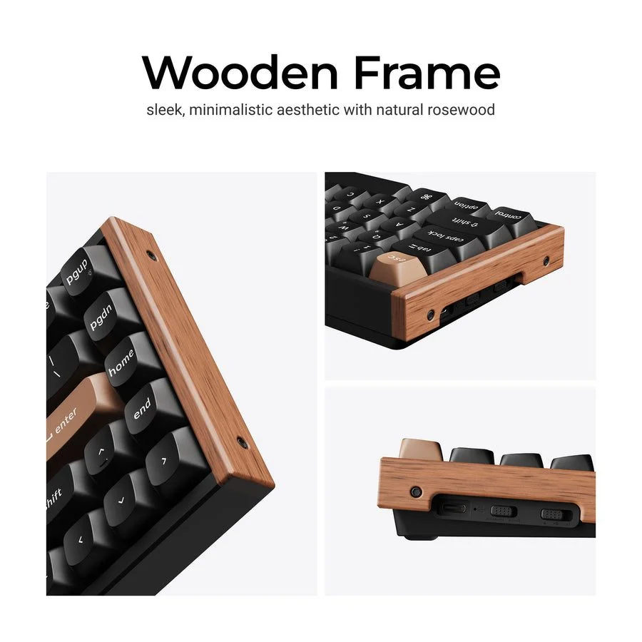 Φωτογραφία προϊόντος: Keychron K6 HE (K6H-F1) Special Wood Edition Wireless Magnetic Hall Effect RGB Keyboard 65% US