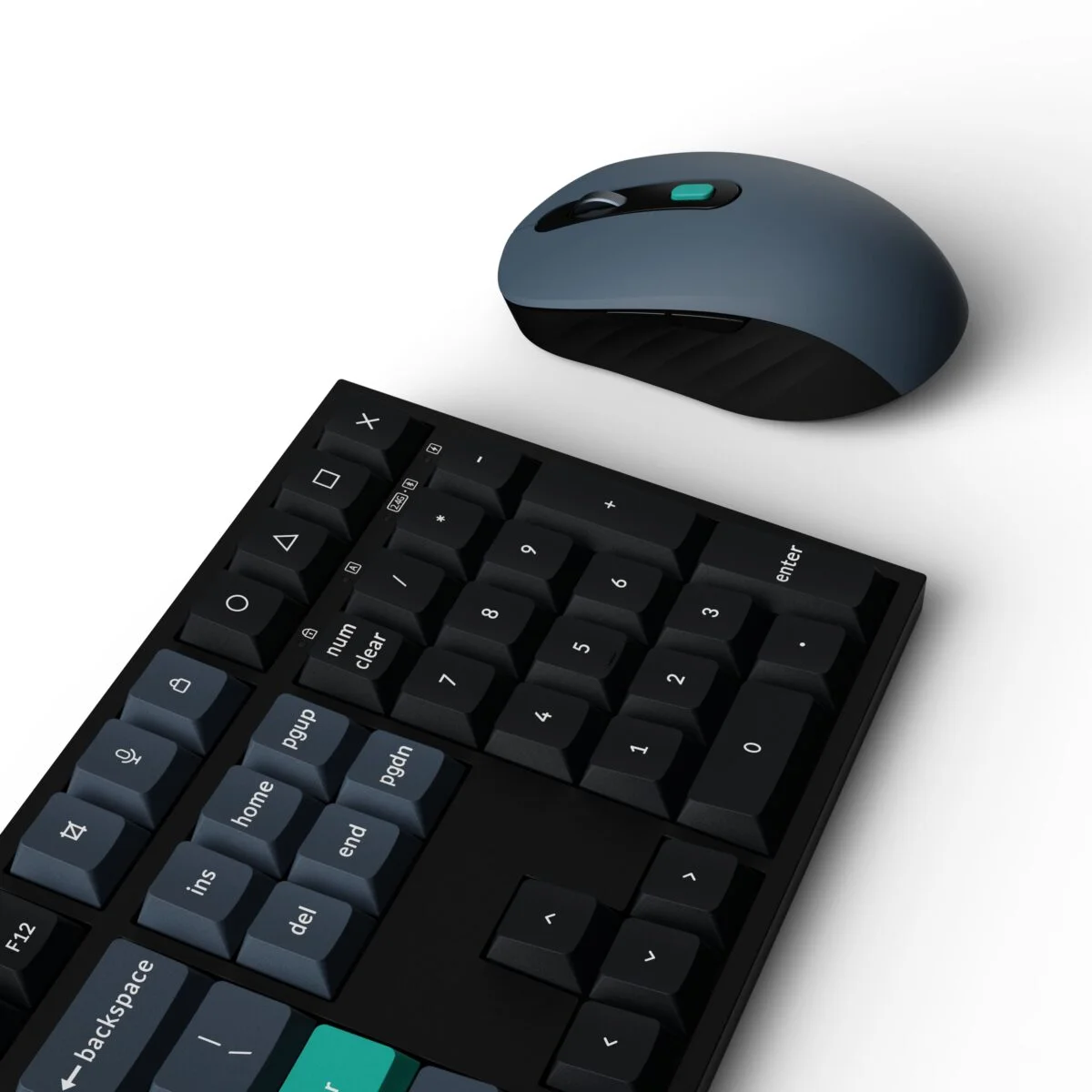 Φωτογραφία προϊόντος: Keychron B36 Combo (KCBD2-GR) Wireless Keyboard and Mouse 100% GR Layout Black-Green