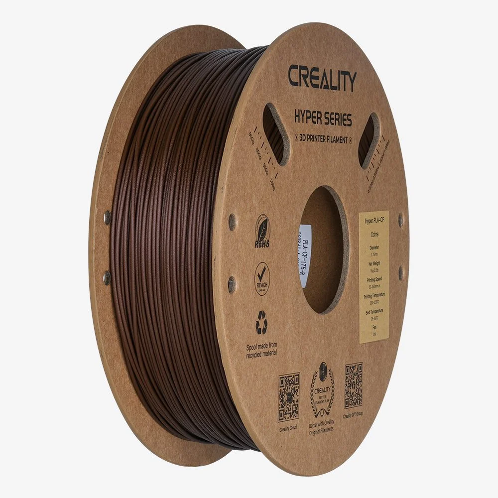 Φωτογραφία προϊόντος: Creality Hyper PLA-CF Ochre Carbon Fiber 3D Printer Filament, High Strength, 1 kg Spool1.75