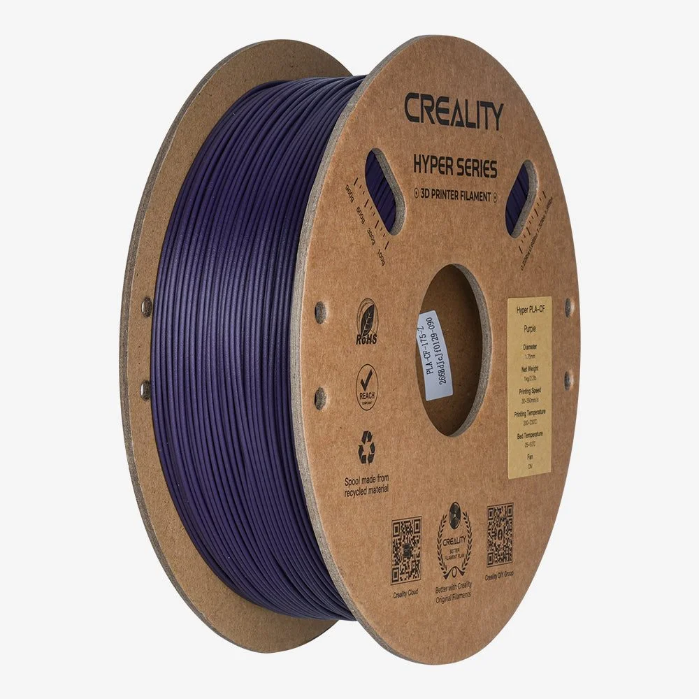 Φωτογραφία προϊόντος: Creality Hyper PLA-CF Purple Carbon Fiber 3D Printer Filament, High Strength, 1 kg Spool1.75