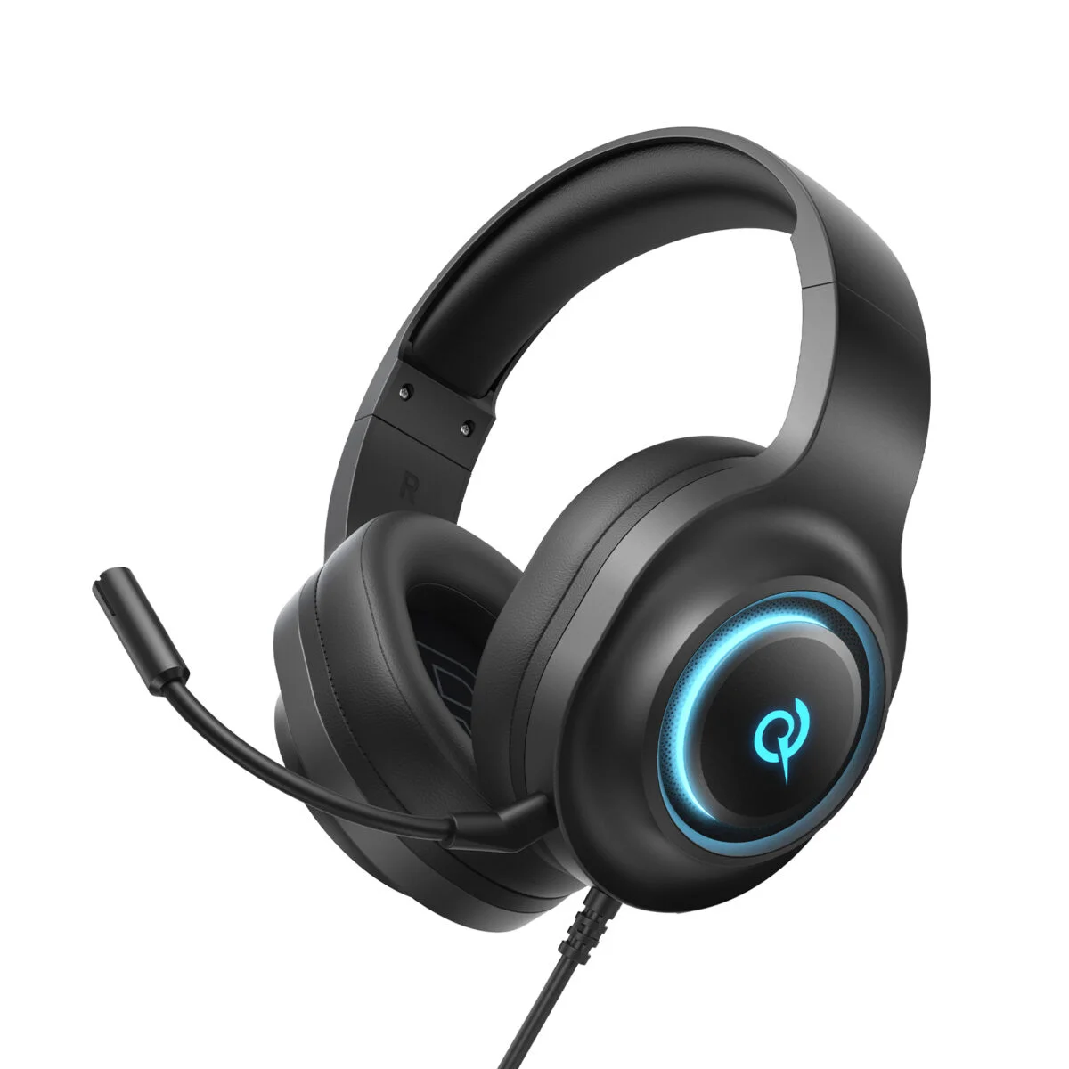 Φωτογραφία προϊόντος: QCY Heroad V200 Pro USB Black - Wired RGB Gaming Headset PS4/PS5/PC