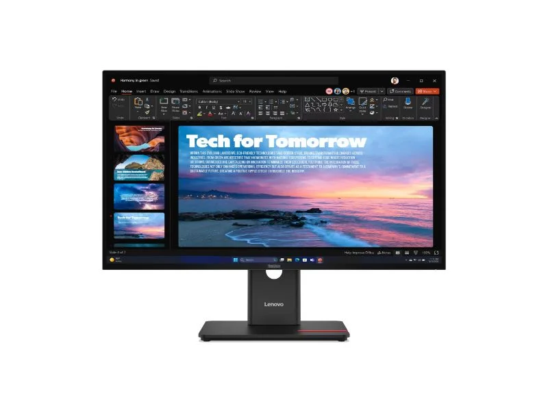 Φωτογραφία προϊόντος: Monitor Lenovo ThinkVision T27QD-40 27'' QHD IPS/HDMI/USB-A/ USB- C/Ethernet/ Speakers/3Y Warranty 64AAGAT2EU