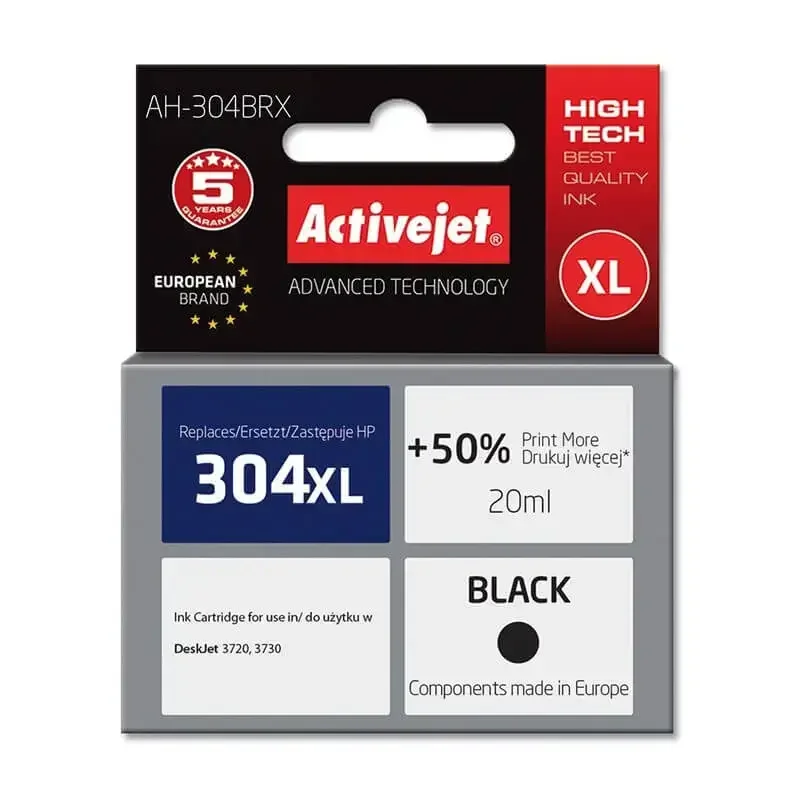 Φωτογραφία προϊόντος: Activejet Συμβατο μελάνι HP 304XL N9K08A black