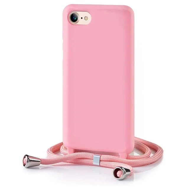 Φωτογραφία προϊόντος: Θήκη Orso Soft TPU Κορδόνι Pink iPhone 7/8/SE 2020/2022