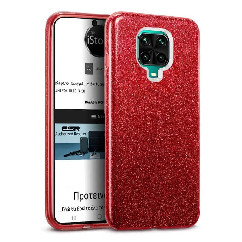 Φωτογραφία προϊόντος: Hybrid Strass Red Case Xiaomi Redmi Note 9