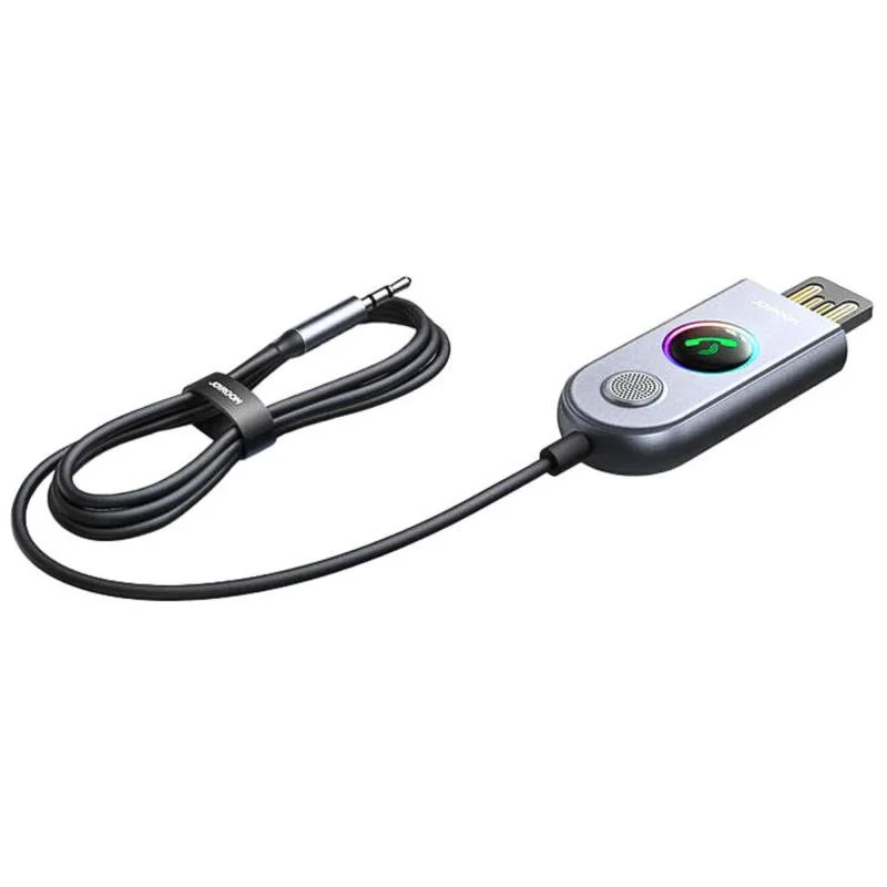 Φωτογραφία προϊόντος: Bluetooth Audio Receiver USB + AUX Joyroom JR-CB6 Car-B για Αυτοκίνητο + Άλλες Συσκευές Σκούρο Γκρι
