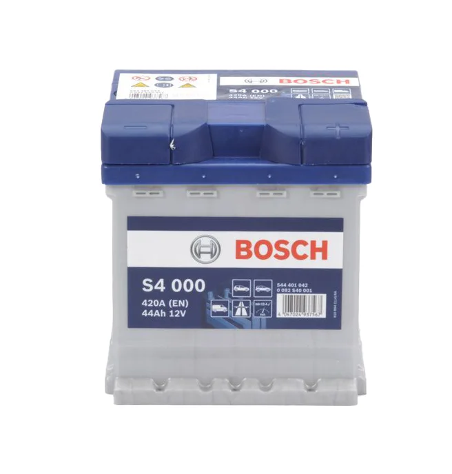 Φωτογραφία προϊόντος: Bosch S4001 – Μπαταρία Αυτοκινήτου 12V 44Ah 420A (EN) – 175×175×190 mm Δ+