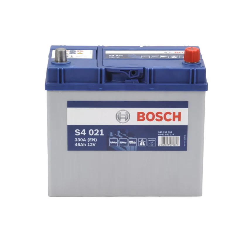 Φωτογραφία προϊόντος: Bosch S4021 – Μπαταρία Αυτοκινήτου 12V 45Ah 330A (EN) – 238×129×227 mm Δ+