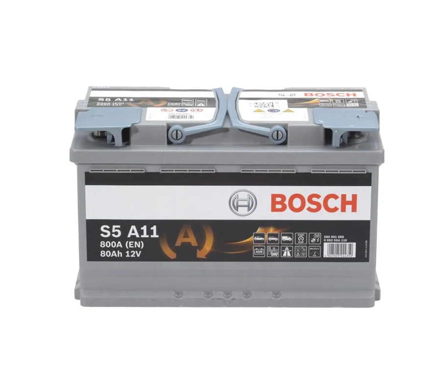 Φωτογραφία προϊόντος: Bosch S5A11 AGM – 12V 80Ah 800A (EN) – Start-Stop – 315×175×190mm, Δ+
