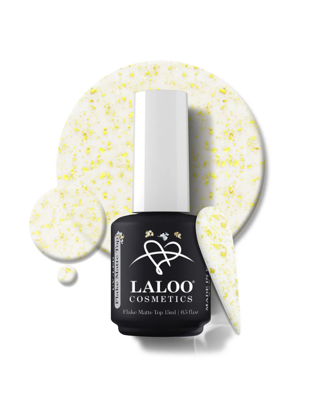 Φωτογραφία προϊόντος: Laloo Flake Matte Top Coat Gold