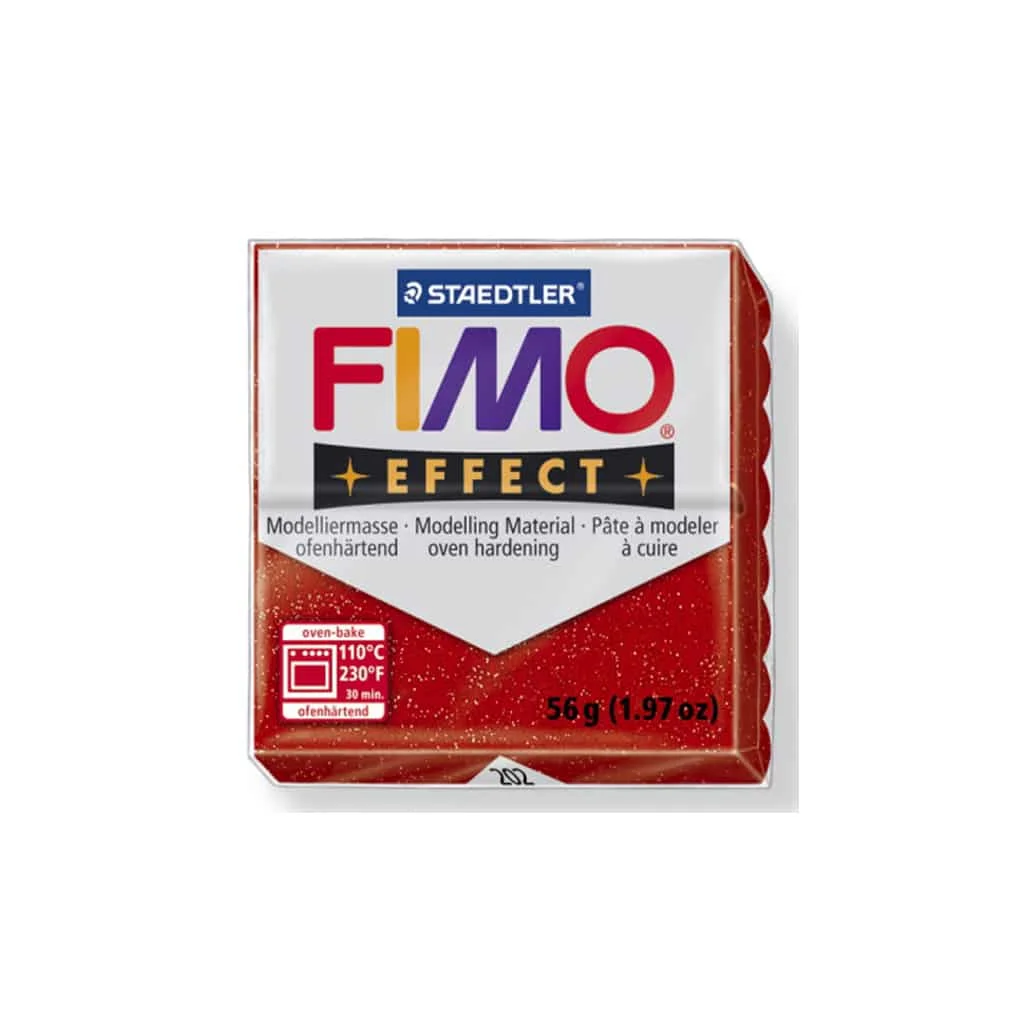 Φωτογραφία προϊόντος: FIMO Staedtler Effect Γκλίτερ Κόκκινο (Glitter Red) 202