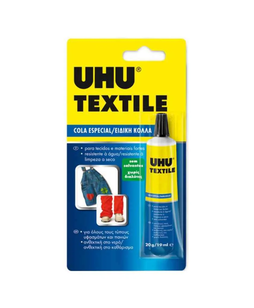 Φωτογραφία προϊόντος: Κόλλα UHU Textile 19ml