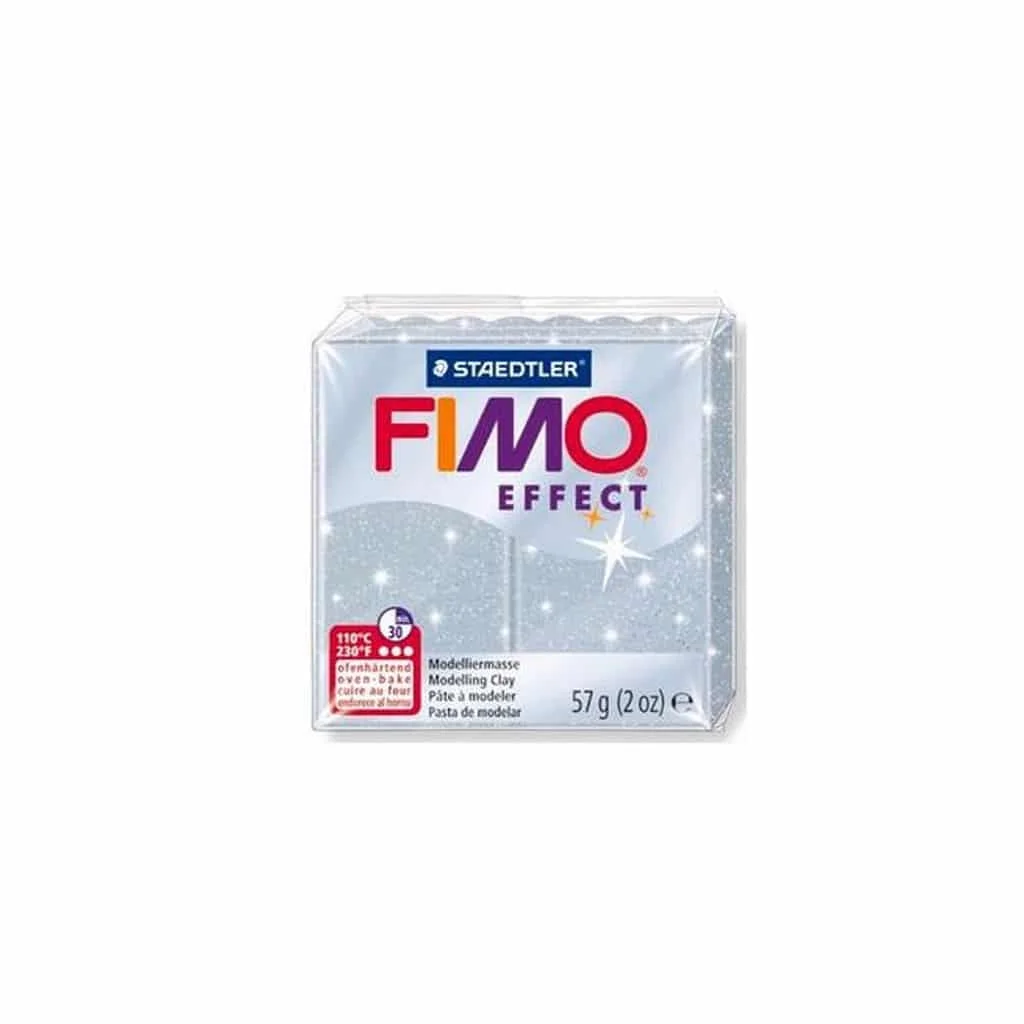 Φωτογραφία προϊόντος: FIMO Staedtler Effect Γκλίτερ Ασημί (Glitter Silver) 812